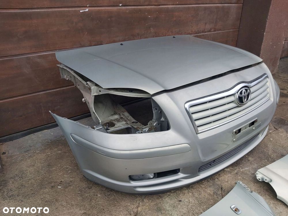 TOYOTA Avensis T25 kompletny przód zderzak maska błotnik lampa chłodnice - 4