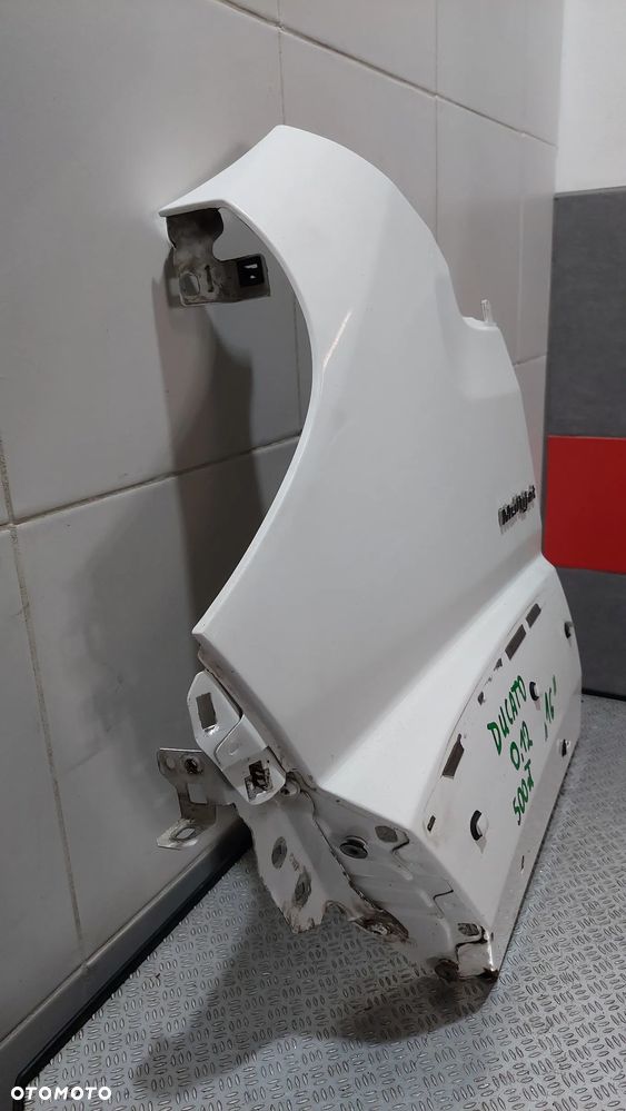 BŁOTNIK LEWY PRZÓD FIAT DUCATO BIAŁY KOLOR EWP R2012 KOŁO 16 CALI - 3