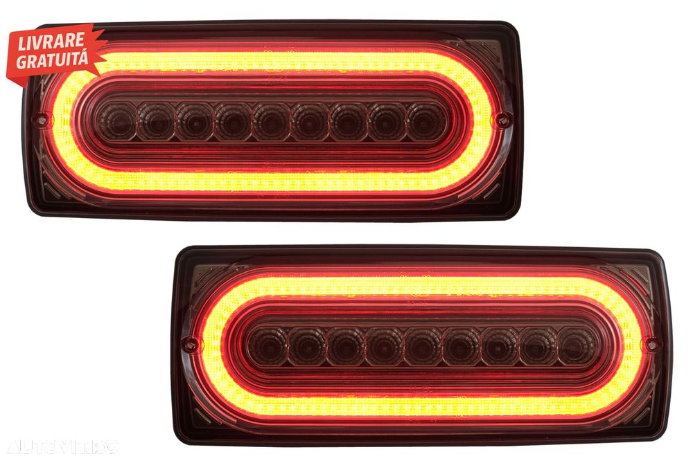 Stopuri Full LED Mercedes W463 G-Class (1989-2017) Semnal Secvential Dinamic Fumur- livrare gratuita - 6