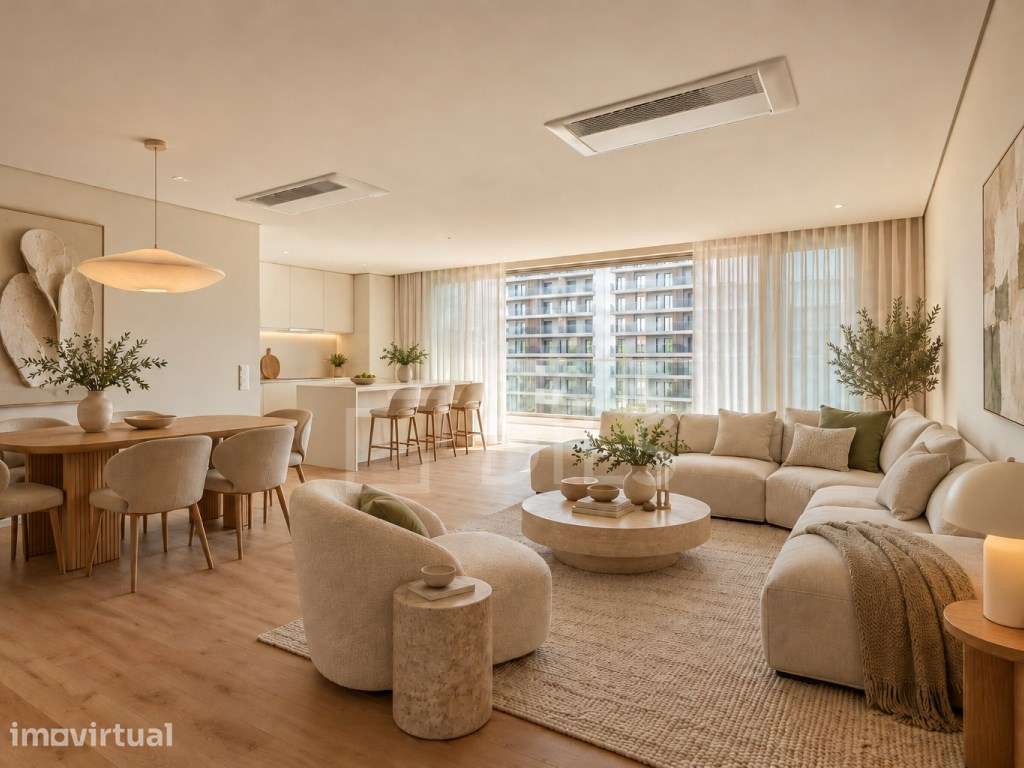 Apartamento T3 com terraços e estacionamento, em Miraflores - Grande imagem: 3/27