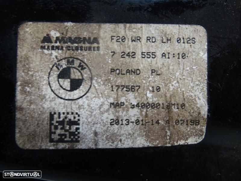 Elevador De Vidro Trás Esquerdo Bmw 1 (F20)  7242555 / 17756710 / 7 24 - 7