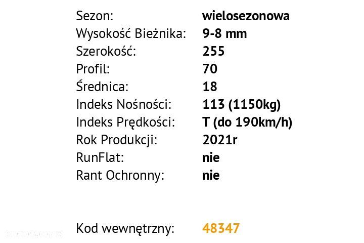 Bridgestone Dueler Sport - 255/70 R18 - 3