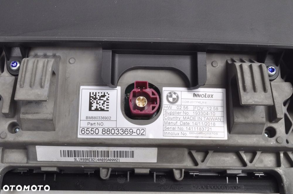 BMW X1 F48 F39 WYŚWIETLACZ EKRAN NAWIGACJI 8803369 - 5