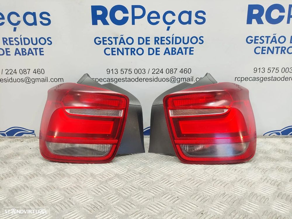 Farolins Tras Traseiros Esquerdo Direito Original LED BMW Serie 1 F20 5 portas F21 2 portas 7241543 7241544 2011 - 2014 - 1