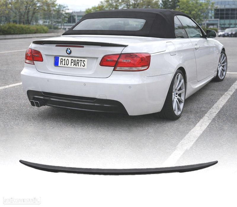 SPOILER AILERON BMW E93 LOOK M PERFORMANCE PRETO BRILHANTE - 1