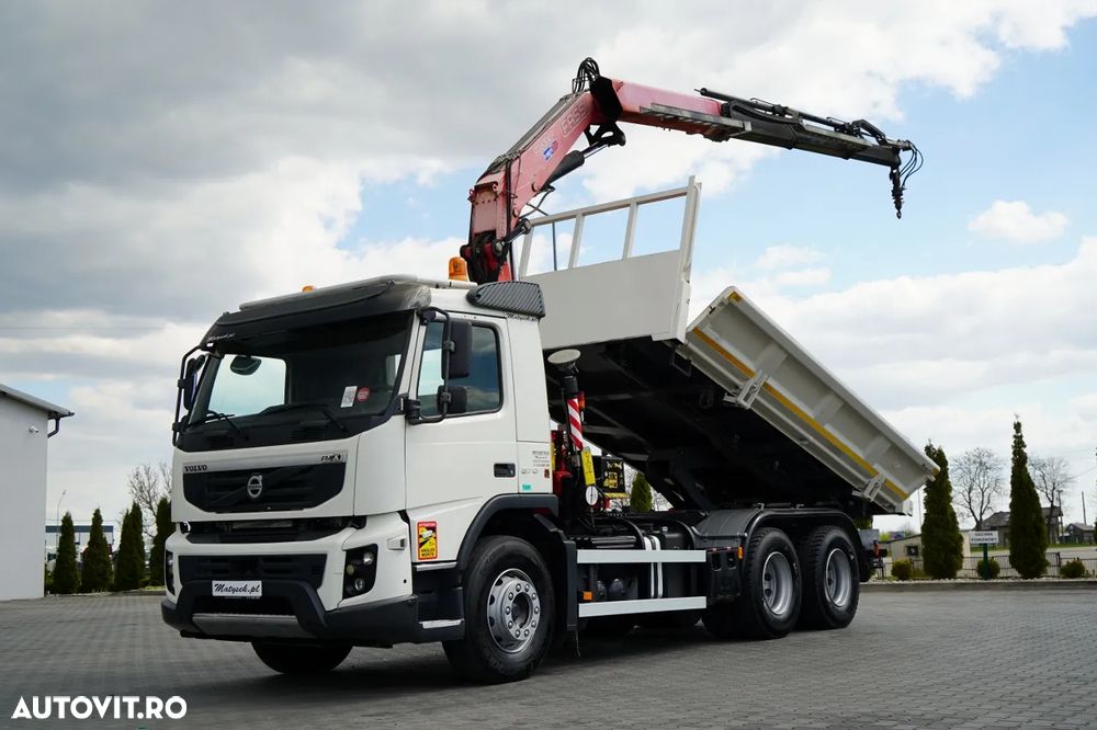 Volvo FMX 370 / 6X4 / TIPPER + FASSI F165XP HDS / MAX. CAPACITATE DE RIDICARE 5200 KG / COMANDĂ RADIO / HAYON LATERAL HIDRAULIC - 2
