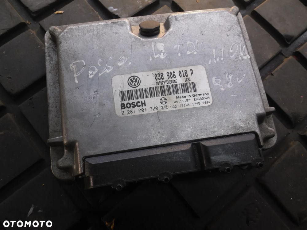 VW PASSAT B5 AUDI A4 1.9TDI ECU KOMPUTER STEROWNIK SILNIKA 038906018P 0281001720 POSIADAM 10 SZT - 8