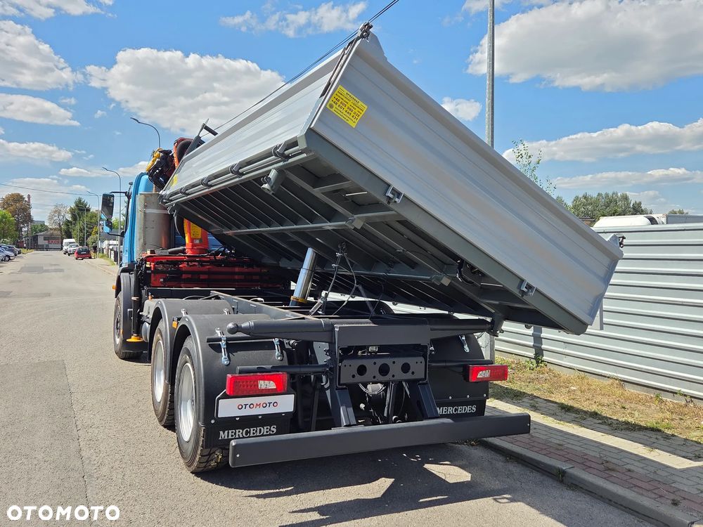 Mercedes-Benz AXOR 2633 // 6x4 330KM // PALFINGER PK12001 // 3 WYSUWY RADIOWY PILOT // NOWY KIPER WYWROTKA / NOWE OPONY - 17