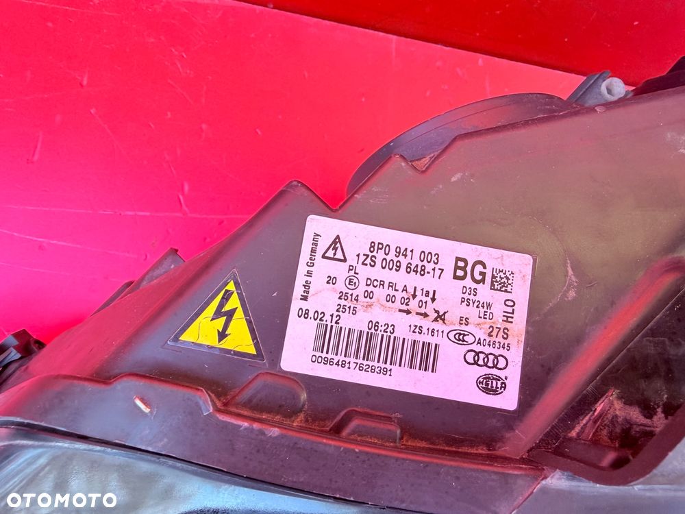 LAMPA LEWA AUDI A3 8P0 LIFT LED BI XENON SKRĘTNA EU - 3