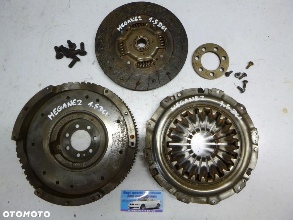 KOŁO ZAMACHOWE SPRZĘGŁO  RENAULT MEGANE II 1,5 DCI 2003r  403124B - 1