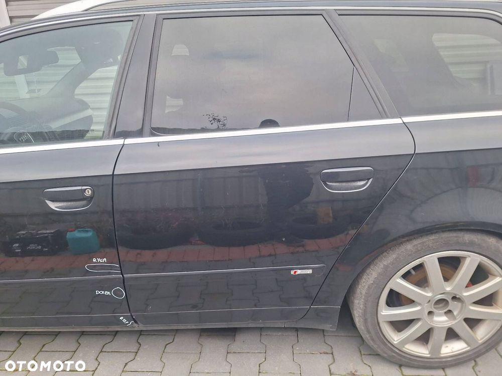 DRZWI KOMPLETNE LEWY TYŁ AUDI A4 B7 LZ9Y KOMBI 04-08r S-LINE - 1