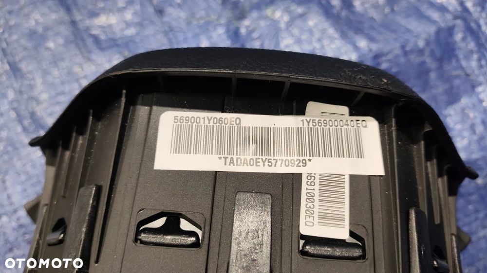 KIEROWNICA MULTIFUNKCYJNA SKÓRA CZARNA KOMPLETNA PODUSZKA AIRBAG KIEROWCY KIA PICANTO II 2 - 17