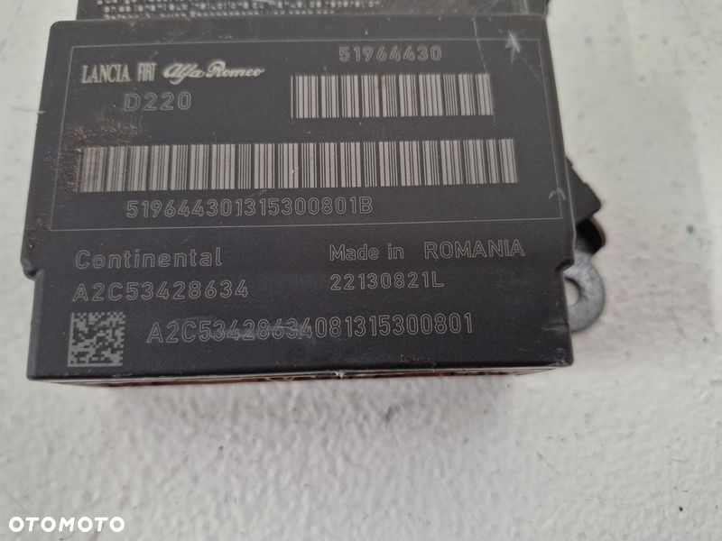 FIAT 500L STEROWNIK PODUSZEK POWIETRZNYCH SENSOR AIRBAG 51964430 A2C53428634 - 2