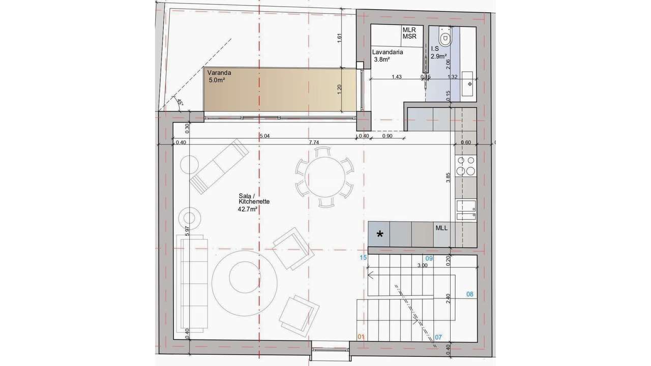 Moradia unifamiliar - S. Vicente (Projecto) - Grande imagem: 4/8