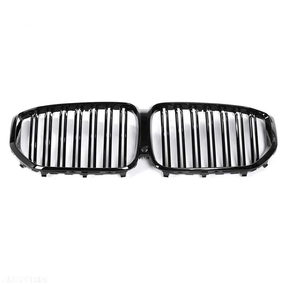 Grile Nari Duble M BMW X5 G05 2018+ Negru Lucios, Compatibil Camera - 2