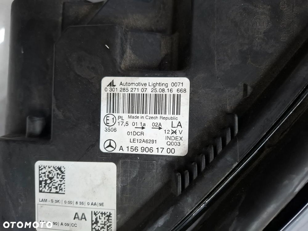 LAMPA PRZEDNIA PRZÓD LEWA MERCEDES W156 GLA BI XENON a1569061700 IDEALNA - 10