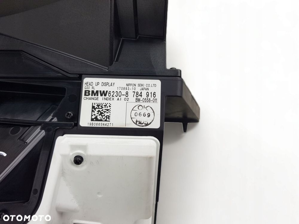 Wyświetlacz Head Up HUD BMW M5 G30 F90 M8 F92 19r 4.4 V8 8784916 Anglik - 9