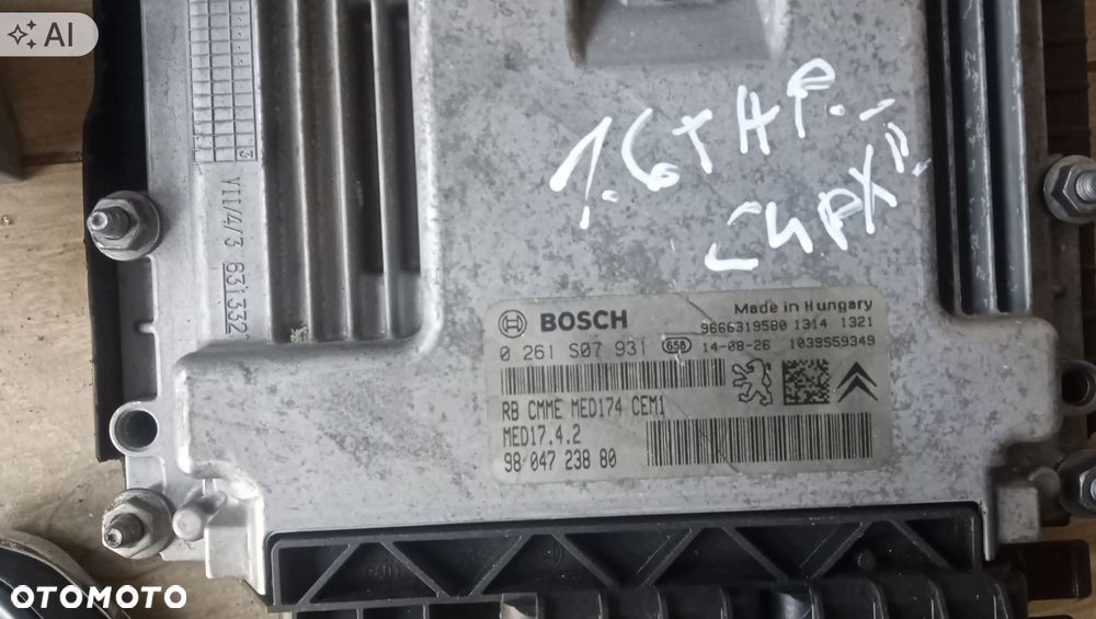 komputer zestaw startowy citroen c4 picasso ii 2 1.6thp 0261s07931 - 2