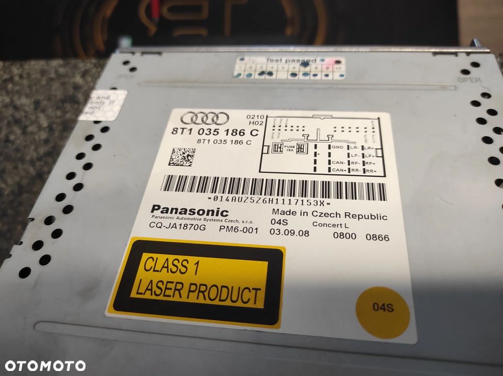 RADIO AUDI CONCERT A4 B8 A5 8T 8T1035186C SPRAWNE WYSYŁKA !!!! - 3
