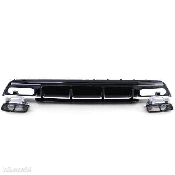 Difusor com Ponteiras Mercedes A W176 (2012 a 2018) - 2