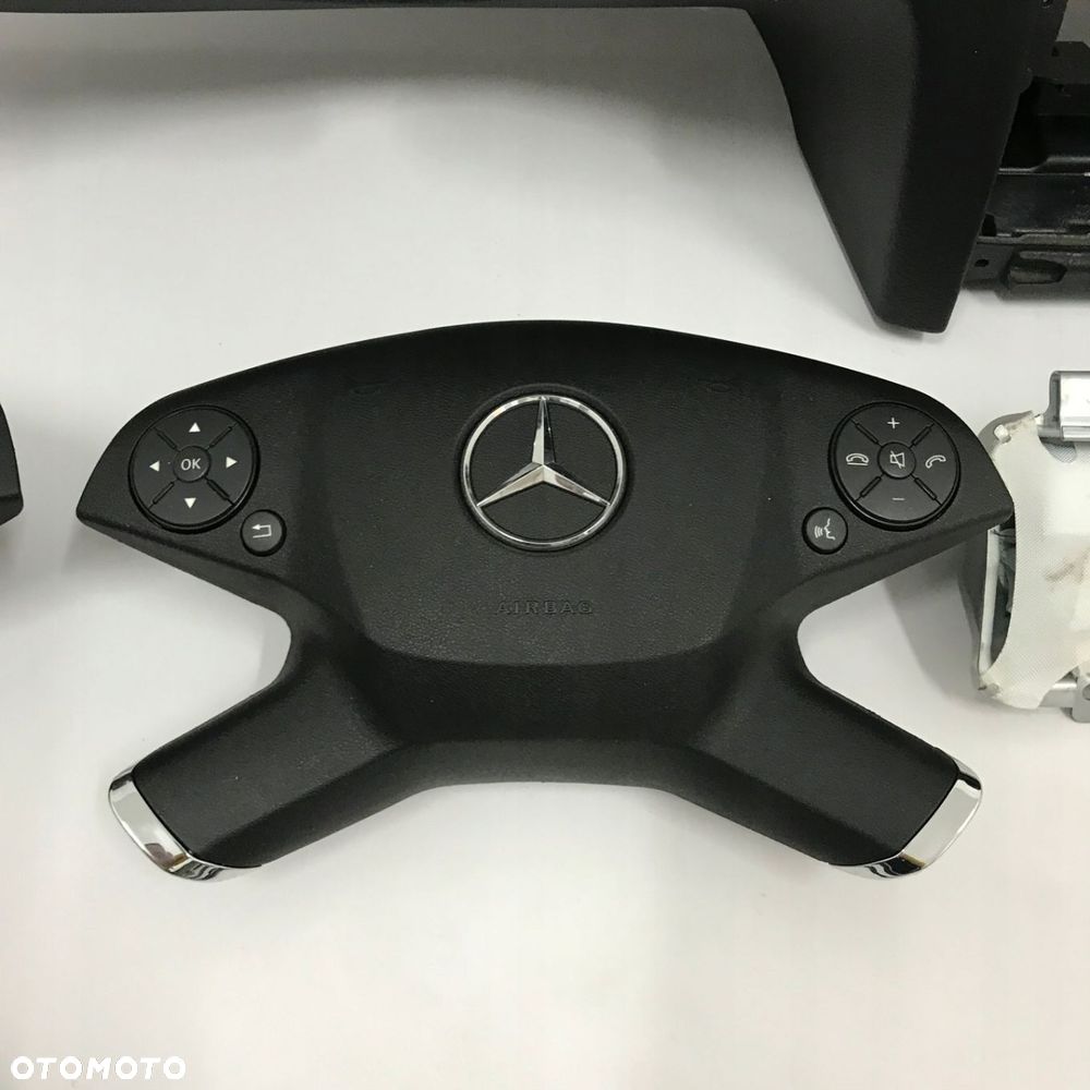 MERCEDES W207 DESKA ROZDZIELCZA KONSOLA KOKPIT PULPIT PODUSZKI AIRBAG AIR BAG PASY KIT SET - 6