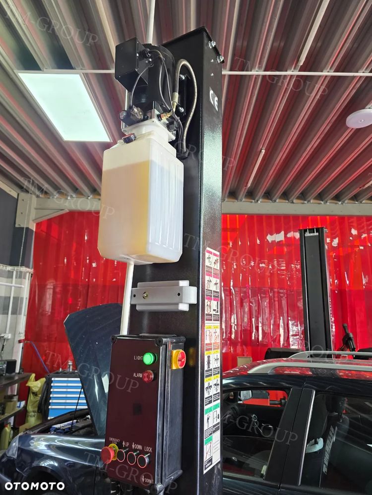 PODNOŚNIK DWUKOLUMNOWY WARSZTATOWY SAMOCHODOWY AUTOMATYCZNY 4T + OLEJ - 7