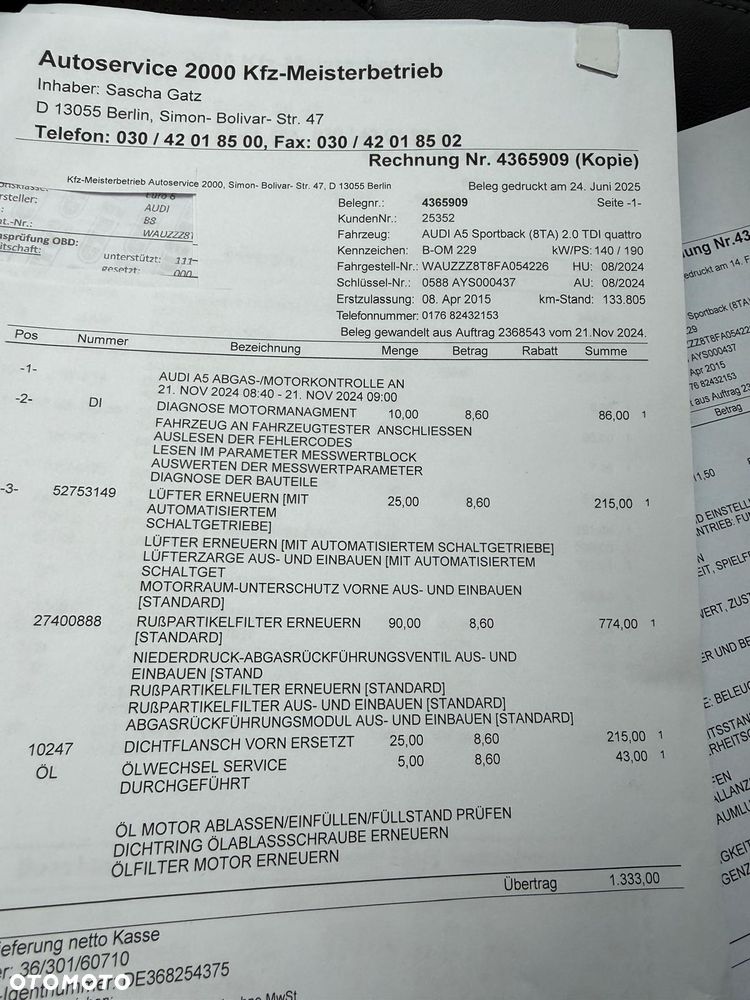 Audi A5 Sportback 2.0 TDI S tronic sport - 31