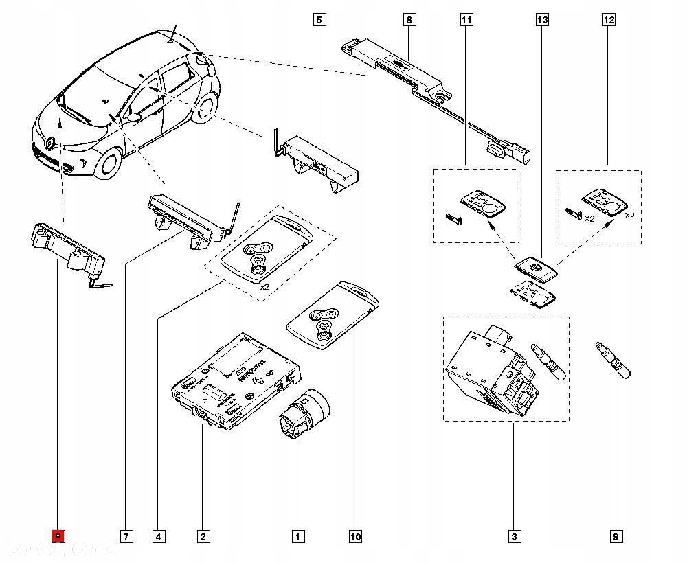 WZMACNIACZ ANTENY RENAULT CLIO IV 285906352R - 8