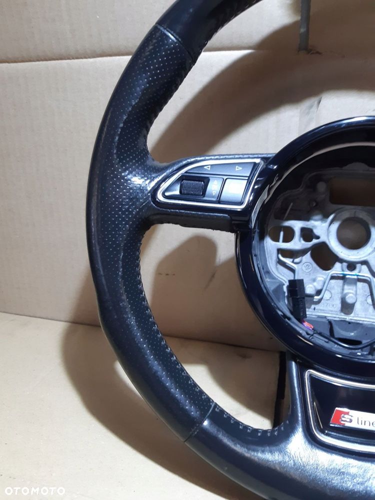 audi a6 c7 kierownica s-line skóra multifunkcja łopatki 8x0419091m - 9