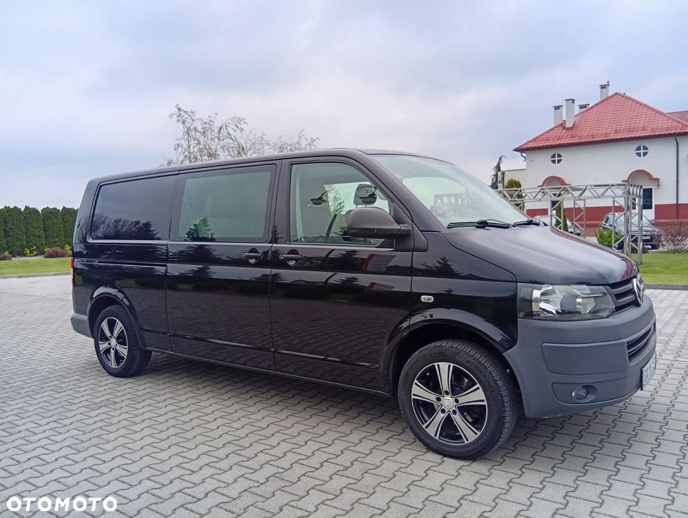 Volkswagen TRANSPORTER T5 LIFT L2H1 Long Klima Elektryka Navi Dubel Kabina Brygadówka - 4