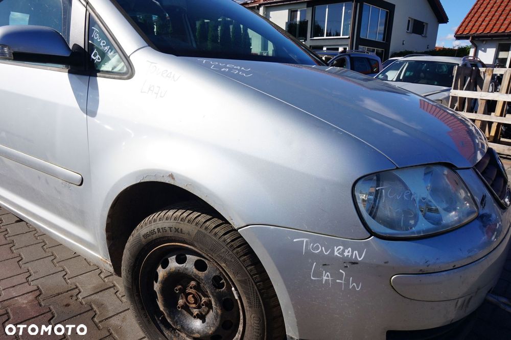 MASKA ZDERZAK BŁOTNIKI LAMPY TOURAN I 1T LA7W  VOLKSWAGEN 2003-2006 SREBRNY PRZÓD KOMPLETNY - 12