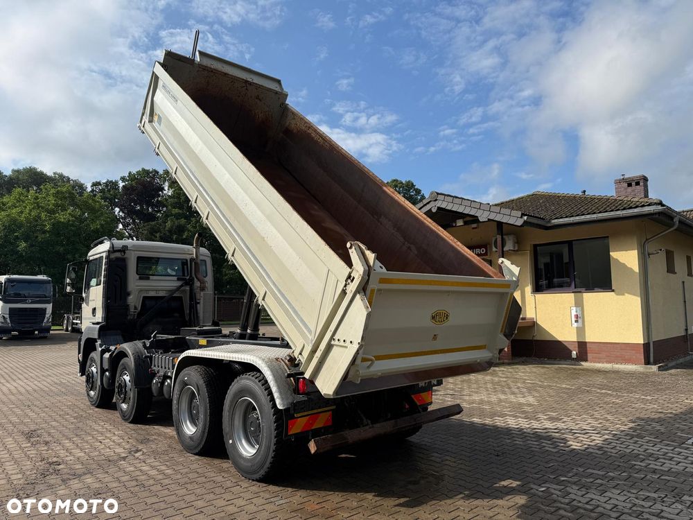 MAN 35.460 TGS wywrotka 8x4, 3-str. MEILLER, BORDMATIC, 302 t.km., TOP! - 10
