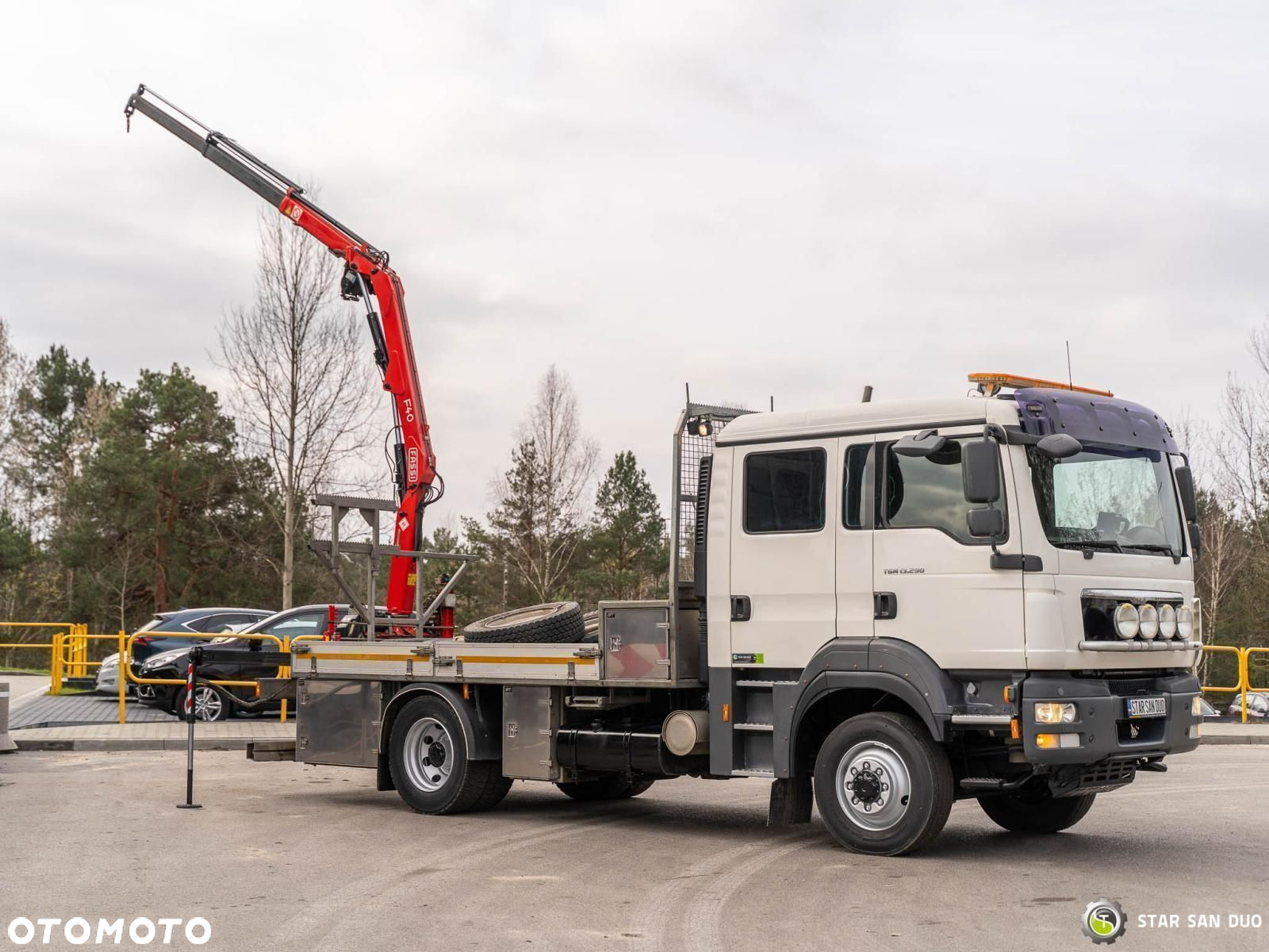 MAN TGM 13.290 4x4 BI FASSI F40B22 Żuraw Wciągarka DOKA - 8