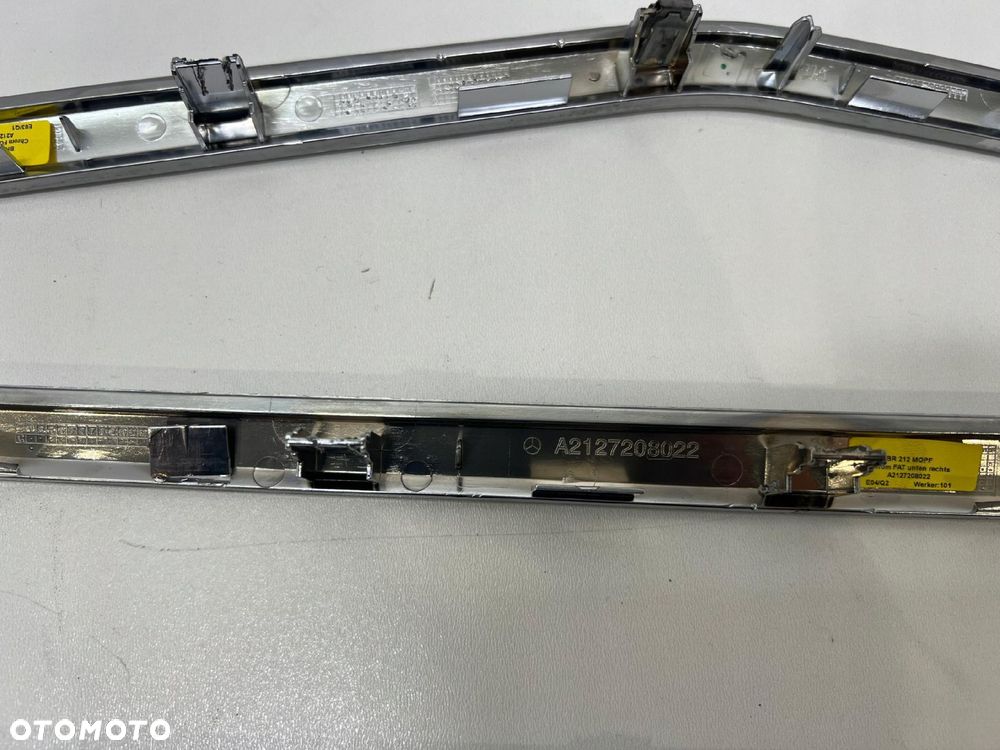 MERCEDES W212 LISTWY OZDOBNE DRZWI KOMPLET A2127208022 - 5