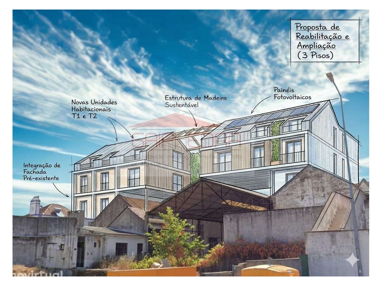 Terreno para construção apartamentos no Ribatejo Alpiarça - Grande imagem: 2/12