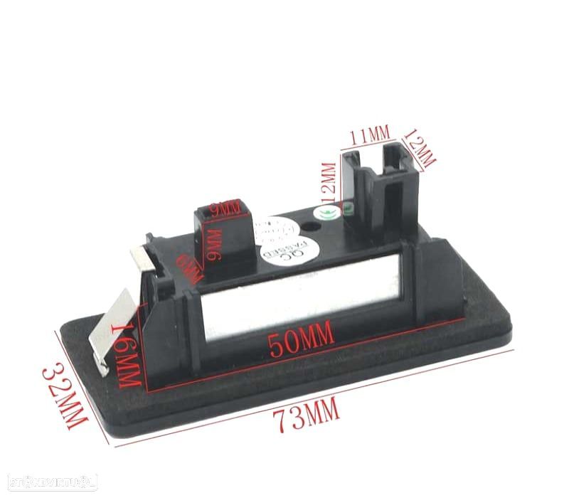 LUZES DE MATRÍCULA LED VOLKSWAGEN VW 10-16 BRANCO PURO - 2