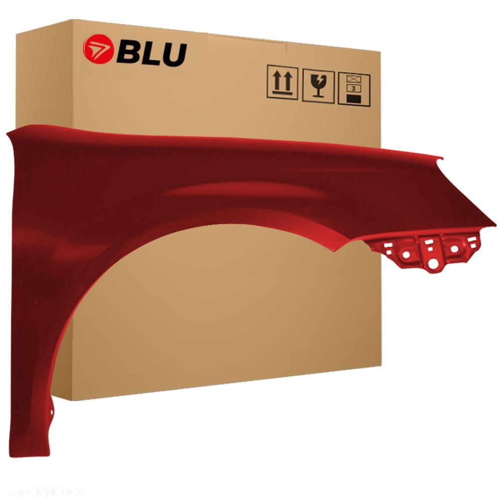 BLU Błotnik VOLKSWAGEN GOLF V 5 KOMBI JETTA A5 LA3W prawy przód czerwony 03-09 SpiceRot