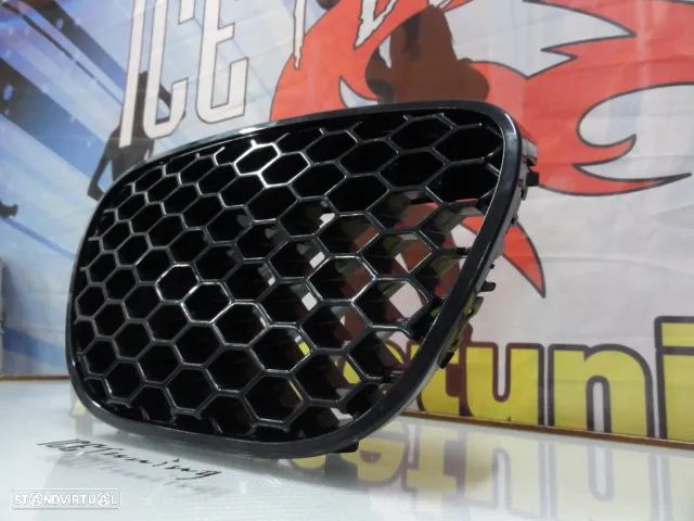 Grelha frontal em favo de mel para Seat Ibiza 6L 2002-2008 tipo Cupra em plástico ABS - 5
