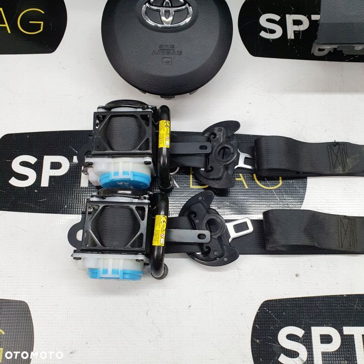 TOYOTA YARIS 3 III LIFT DESKA ROZDZIELCZA KONSOLA KOKPIT PULPIT PODUSZKI AIRBAG AIR BAG PASY KIT SET - 10