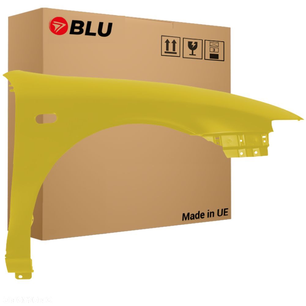 BLU Błotnik SEAT TOLEDO II 2 LS1H Prawy Żółty 1999-2004 przód ocynk Amarillo - 1