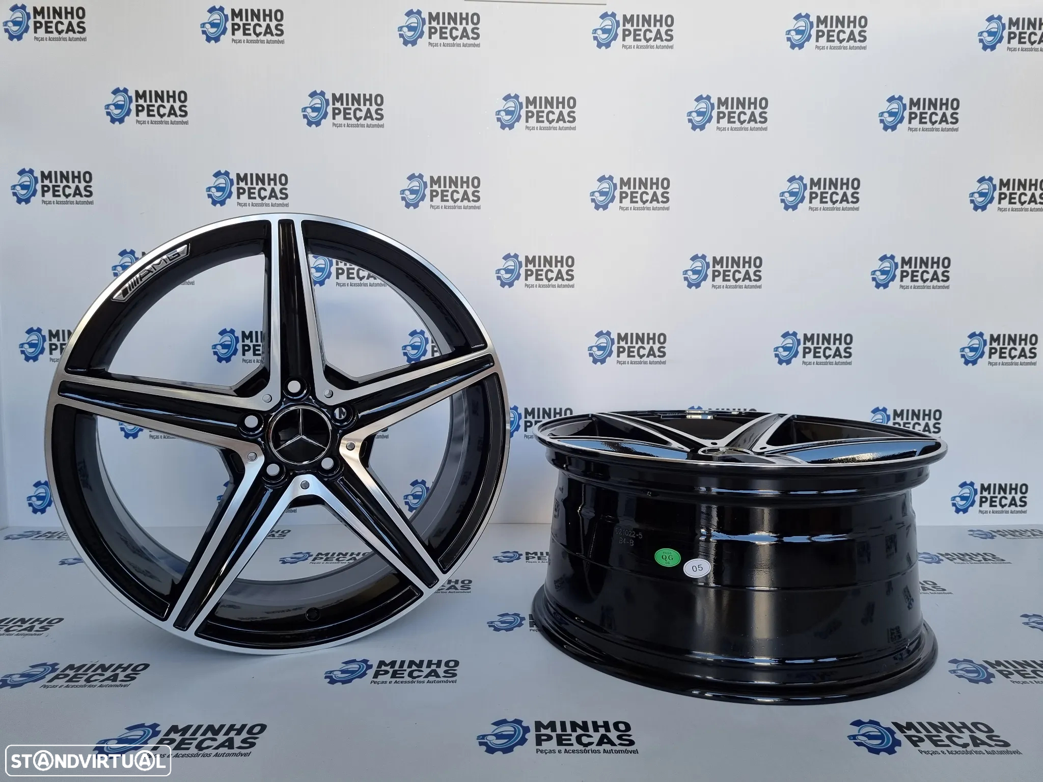 Jantes Mercedes (W205) AMG em 18 Preto Polido - 4