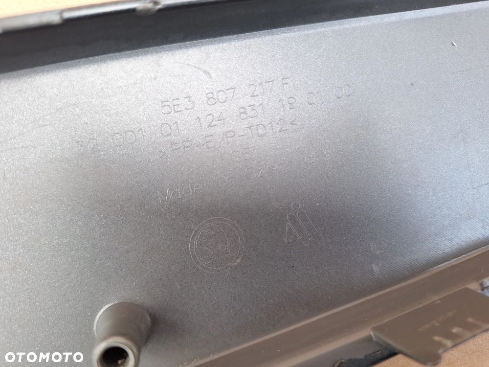 SKODA OCTAVIA IV 4 RS 19- 20-24 5E3 NIE KLEJONY! ZDERZAK PRZÓD PRZEDNI+PŁYTA DOLNA ORYG. 5E3807221F WYSYŁKA 24H - 13