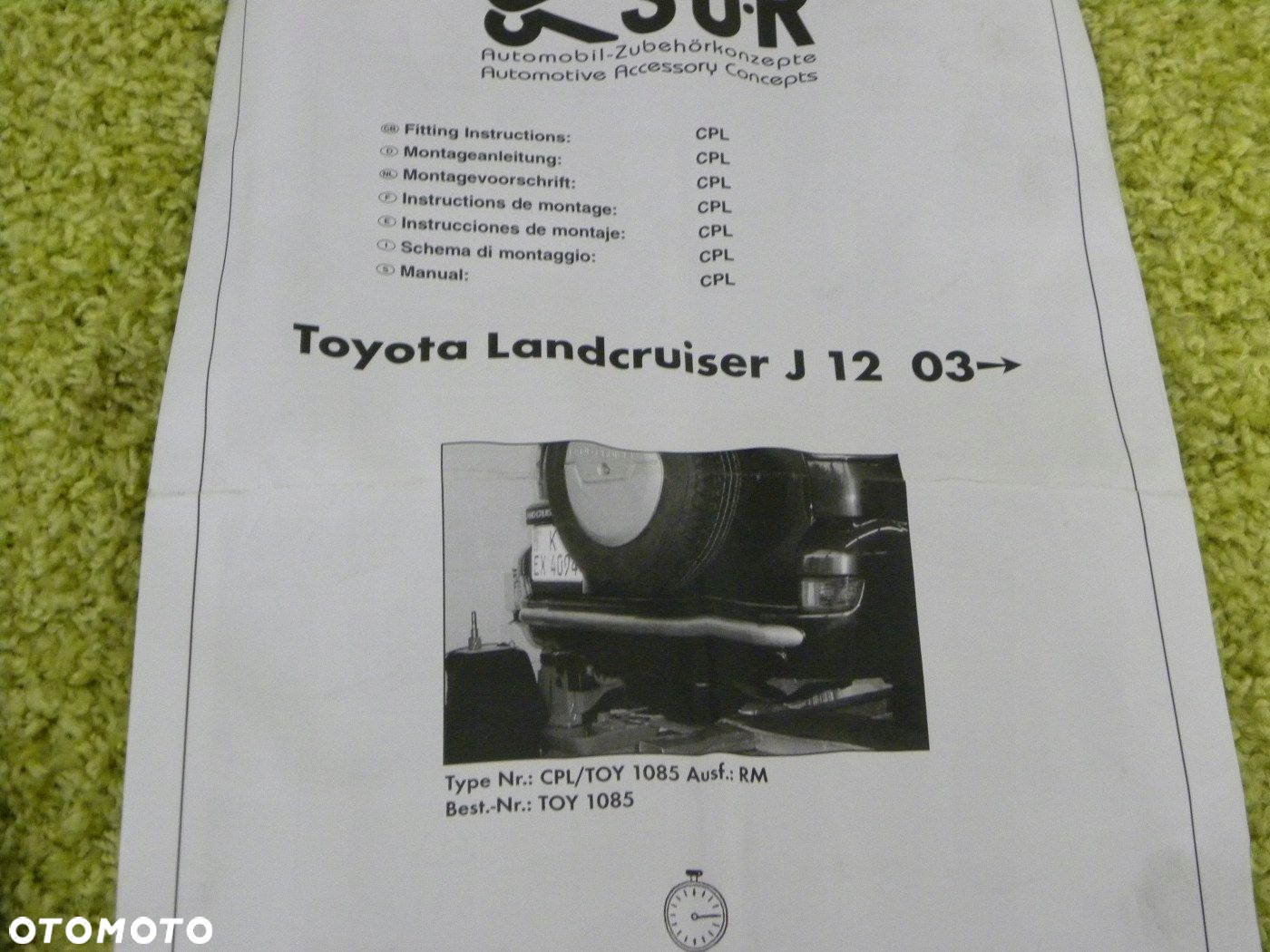 Chrom Zderzak Tył Toyota Land Cruiser 120 Nówy - 2