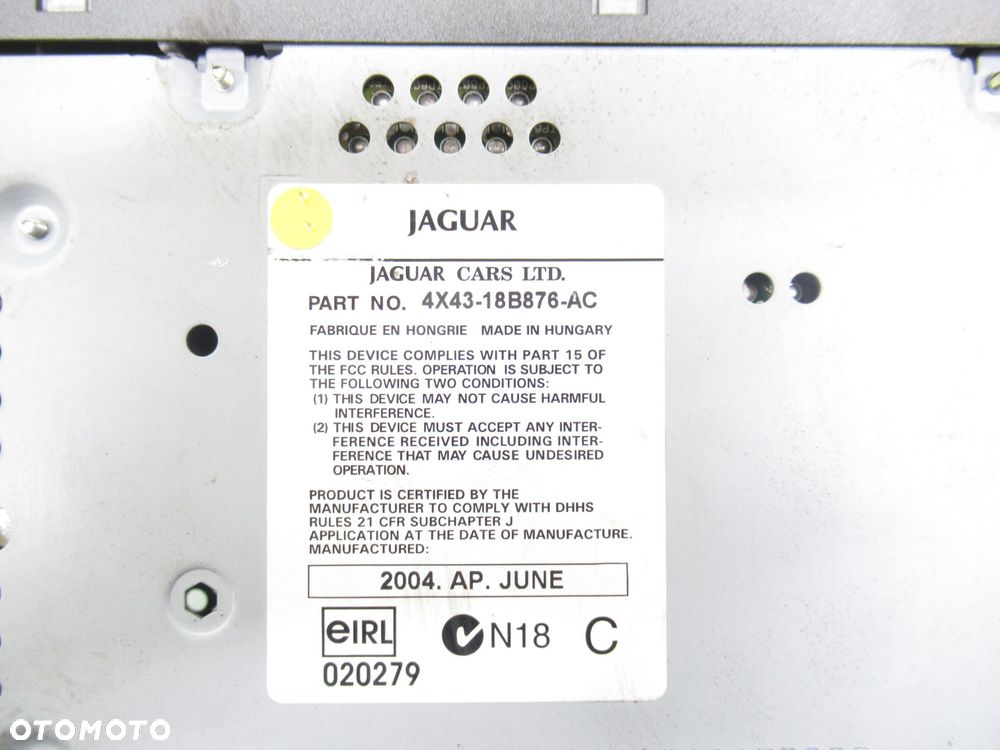 RADIO JAGUAR X-TYPE I (X400) 4X4318B876AC - 3