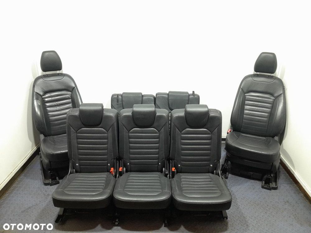FORD GALAXY MK3 15- FOTELE SIEDZISKO 3 RZĄD 7 OSOBOWE KOMPLET UK - 1