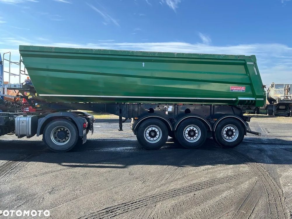 Langendorf SK stalowa 28m3 Hardox pauje do 4x4 rynna 2018 naczepa wywrotka stal z NIEMIEC - 14
