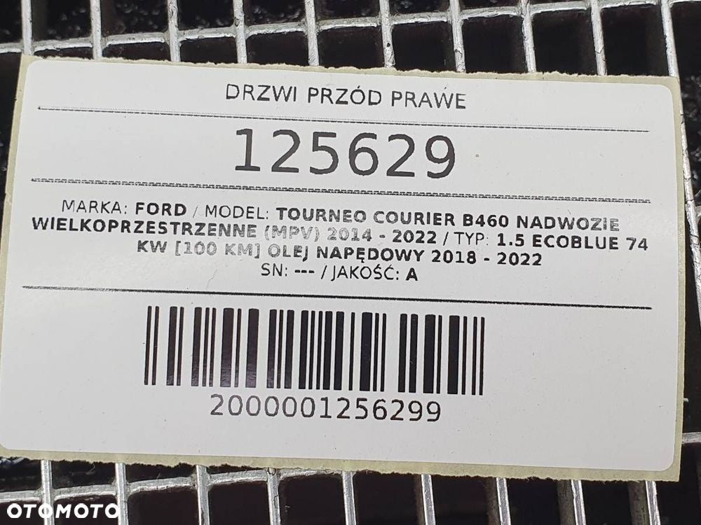 DRZWI PRZÓD PRAWE FORD TRANSIT TOURNEO COURIER B460 2020 - 11