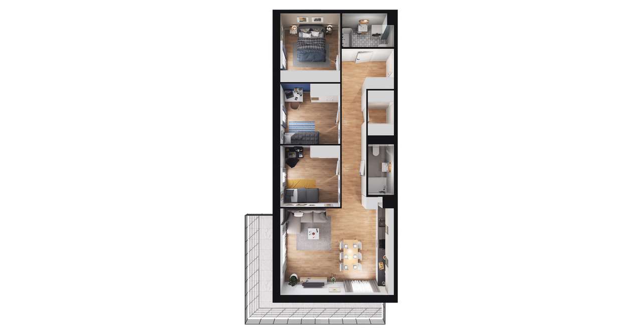 4-pokojowe mieszkanie 79m2 + balkon Bez Prowizji - Pełny obrazek: 2/23