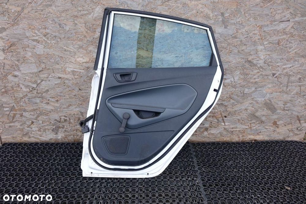 DRZWI TYLNE PRAWE KPL BIAŁE FORD FIESTA MK 7 VII 24323 - 5