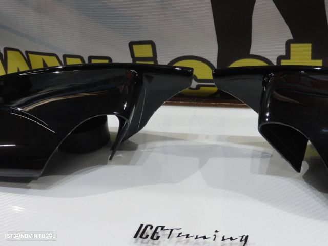 Capas, carcaça de espelhos M4 look em preto brilhante BMW E46 1998-2007, E39 1996-2003 - 4